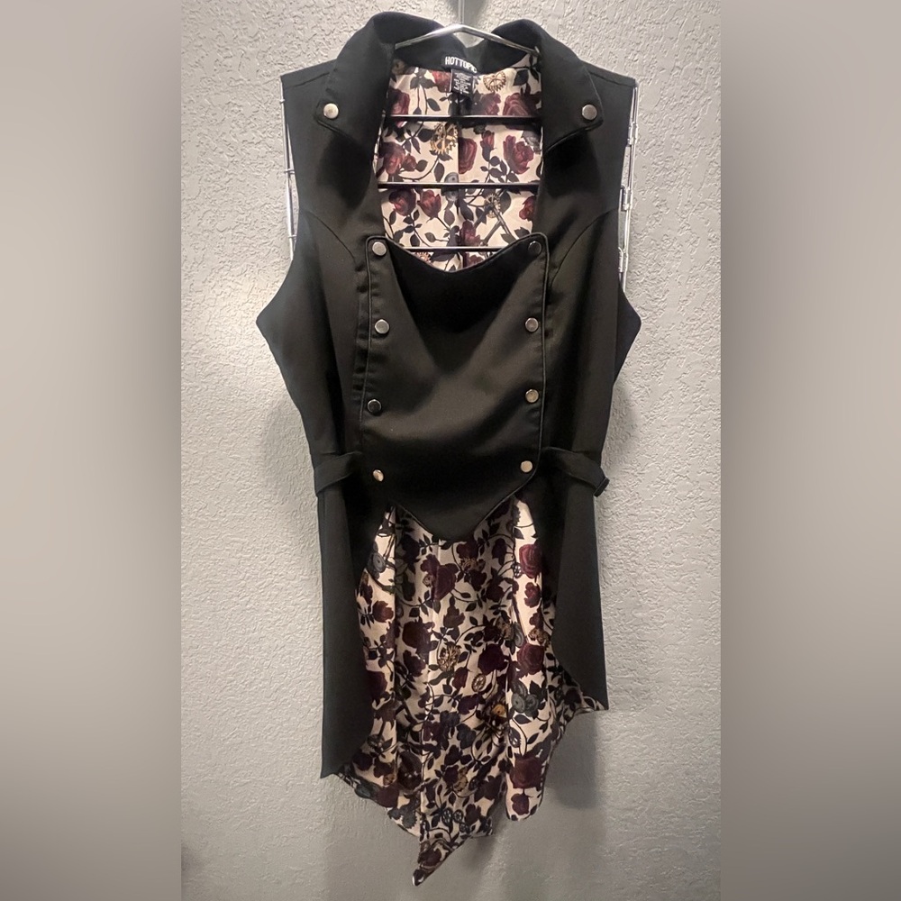 Hot Topic Steampunk Vest with Tails - Flattering fit - statement piece!